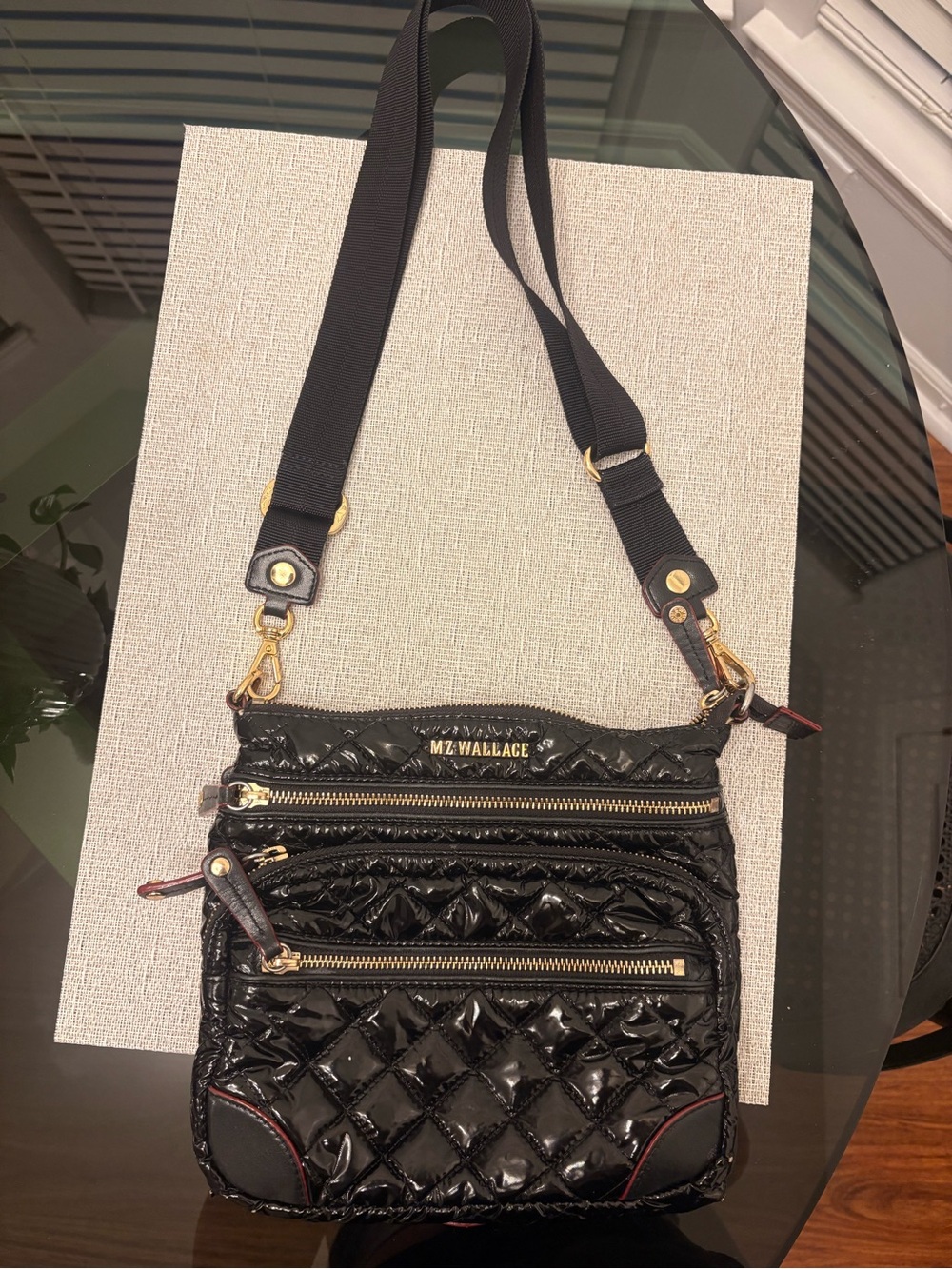 MZ Wallace Glossy Downtown
Crosby Patent Crossbody